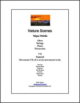 Nature Scenes VII Sunset Orchestra sheet music cover